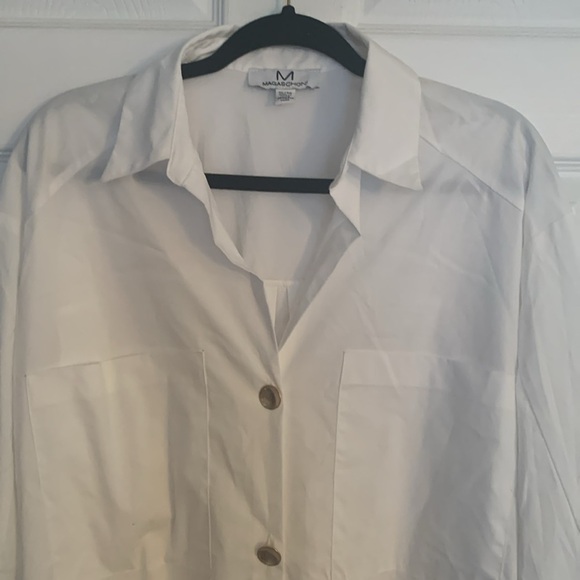 MAGASCHONI White Blouse Size XL #220 - Picture 2 of 8